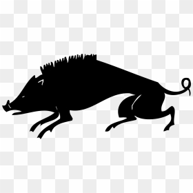 Wild Boar Clip Art - Transparent Silhouette Boar, HD Png Download - unicorn silhouette png