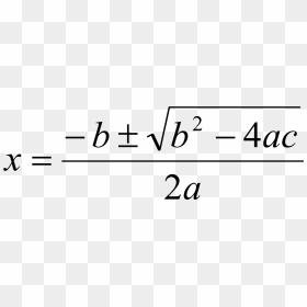 Image14 - Quadratic Formula No Background, HD Png Download - math equations png