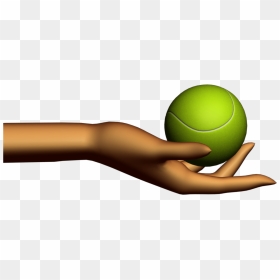 Sports Themed Video Clipart With Abstract Hand Holding - Hand Holding Ball Clipart, HD Png Download - vignette png 1920x1080