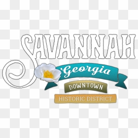 Savannah Ga Png - Savannah Historic District Logo, Transparent Png - georgia outline png