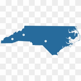 And Adjacent Rivers - North Carolina Map Vector, HD Png Download - north carolina outline png
