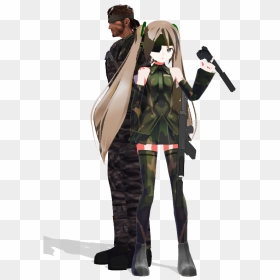 Kotaine And Big Boss - Mmd Metal Gear Solid, HD Png Download - big boss png