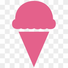 Ice Cream Clipart Pink - Ice Cream Cone, HD Png Download - ice cream clipart png