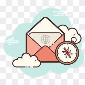 Open Envelope Navigator Icon - Online Shop Icon Png, Transparent Png - envelope icon png