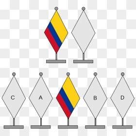 Orden De Las Banderas En Colombia, HD Png Download - bandera colombia png
