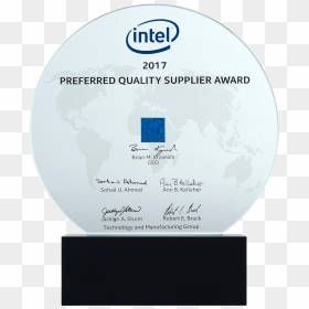 Intel 2017 Preferred Quality Supplier Award - Intel, HD Png Download - registered trademark png