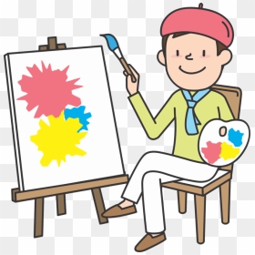 Easel,playing With Kids,artwork - Painter Job For Kids, HD Png Download - easel png