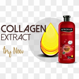 Collagen - Bottle, HD Png Download - afro hair png