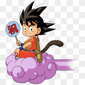 Download Dragon Ball Goku Logo - Goku En Una Nube, HD Png Download - nube png