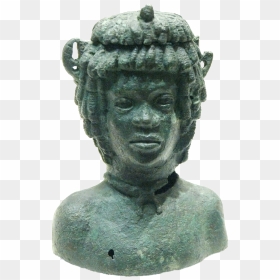Head Black Youth Louvre Br2946-2 - Bust, HD Png Download - roman bust png