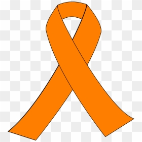 Orange Ribbon Clip Art, HD Png Download - orange ribbon png