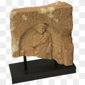 Roman Funerary Stele - Bronze Sculpture, HD Png Download - roman bust png
