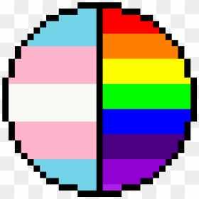 Trans / Gay Pride Colors - Pride Flag Pixel Art, HD Png Download - gay flag png