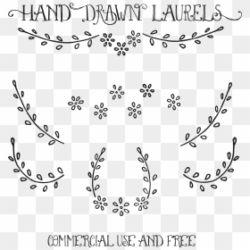 Laurel Drawing Hand Drawn - Laurel Clip Art Free, HD Png Download - hand drawing png