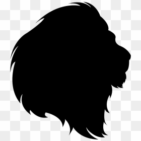 Lion Head Silhouette, HD Png Download - lion silhouette png
