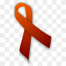 Blood Cancer Awareness Symbol, HD Png Download - orange ribbon png