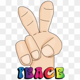Peace Sign Hand Pngpeace Sign Hand Png , Png Download - Thumb, Transparent Png - peace sign hand png