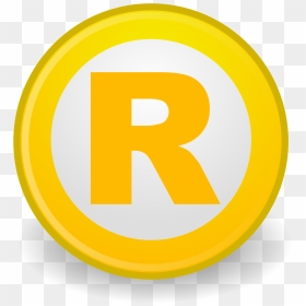 Registered Trademark Yellow Png, Transparent Png - registered trademark png