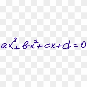 Cubic Equation - Calligraphy, HD Png Download - math equations png
