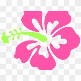 Hibiscus Clipart Pink Hibiscus - Transparent Background Hawaiian Flower Clipart, HD Png Download - hibiscus flower png
