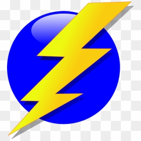 Lightning Bolt - Lightning Bolt Blue Yellow, HD Png Download - star shine png