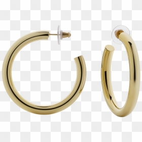 Thumb Image - Silver Hoop Earrings Png, Transparent Png - earring png