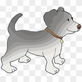 Clip Art Gray Dog, HD Png Download - happy dog png