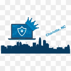 Charlotte Cybersecurity, HD Png Download - north carolina outline png