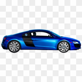 Clipart Car Blue - Blue Car Side Png, Transparent Png - audi png