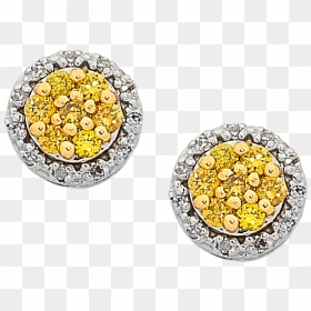 Diamond Earrings Png - Gold Diamond Earring Png, Transparent Png - earring png