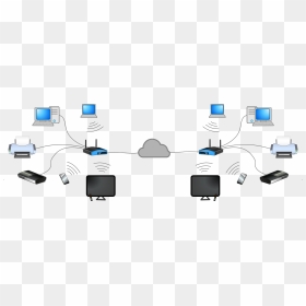 Basic Computer Network Diagram, HD Png Download - nube png