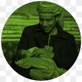 Man With Child - Sitting, HD Png Download - social png