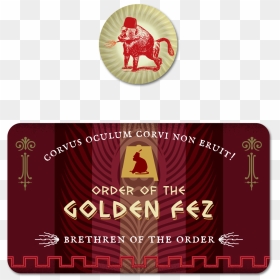 Image Of Order Of The Golden Fez Low Fez - Emblem, HD Png Download - fez png