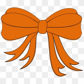Orange Ribbon Clip Art, HD Png Download - orange ribbon png