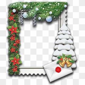 Frame Snow Tree Png - Christmas Message Background Hd, Transparent Png - snow tree png