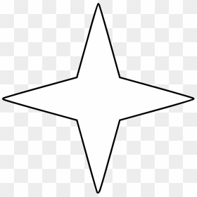 Stars Vector Png - Four Point Star Transparent, Png Download - stars vector png