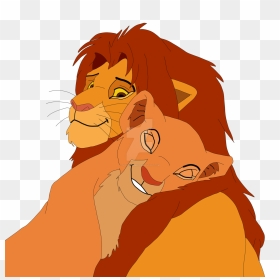 Simba And Nala Colored - Simba Lion King Drawing, HD Png Download - simba png
