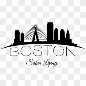 Boston Sober Living - Boston City Outline Vector, HD Png Download - boston skyline png