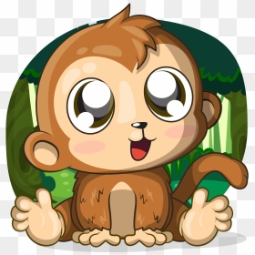 Cartoon, HD Png Download - baby monkey png