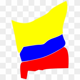 Angle,area,yellow - Flag, HD Png Download - bandera colombia png