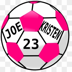 Pink Soccer Ball Clipart - Circle, HD Png Download - football png clipart