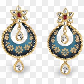 Lavanya Chandbali Gold Earring - Earrings In New Design, HD Png Download - earring png