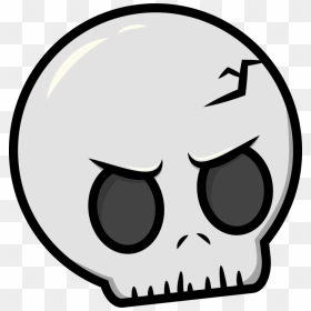 Cartoon Skeleton Head Png Clipart , Png Download - Cartoon Skull Png, Transparent Png - cartoon skull png