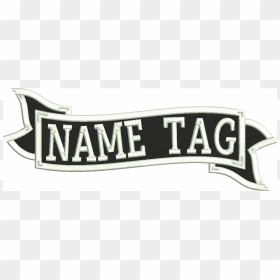 Custom Banner Name Tag Biker Vest Patch - Emblem, HD Png Download - name tag png