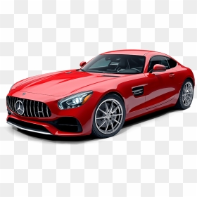 Mercedes Sport Car Red, HD Png Download - mercedes png