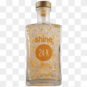 Glass Bottle, HD Png Download - gold shine png
