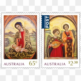 Christmas Postage Stamps 2018 Australia, HD Png Download - stamps png