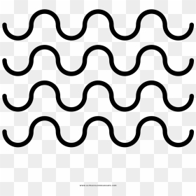 Transparent Water Waves Png - Line Art, Png Download - water waves png