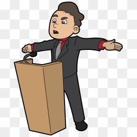 Cartoon Public Speaking Clipart, HD Png Download - speaking png