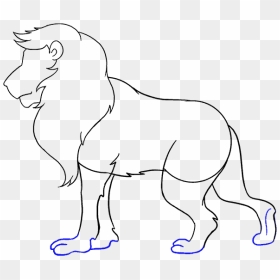 How To Draw Lion - Lion Drawing Images Hd, HD Png Download - lion silhouette png